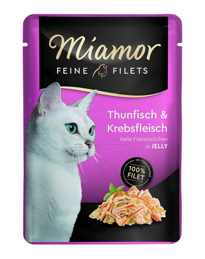 MIAMOR Feline Filets saszetka w galaretce 12x100 g dla dorosłych kotów