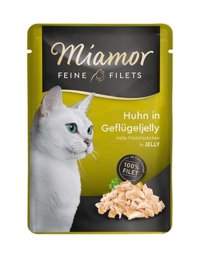 MIAMOR Feline Filets saszetka w galaretce 6x100 g dla dorosłych kotów