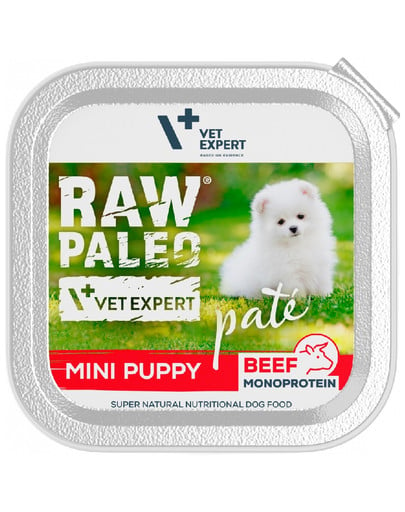 VET EXPERT RAW PALEO Pate Puppy Mini 150 g pasztet dla szczeniąt