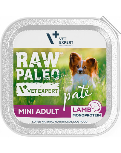 RAW PALEO Pate Adult Mini Lamb 150 g pasztet dla psów ras małych jagnięcia