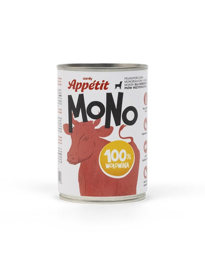 COMFY APPETIT MONO Monoproteinowa karma puszka 400 g dla dorosłych psów