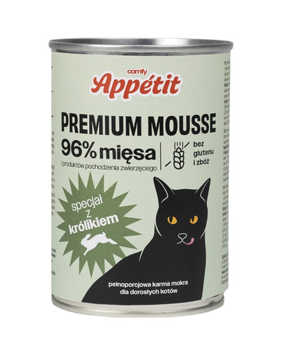 COMFY APPETIT PREMIUM Mousse puszka 400 g dla dorosłych kotów