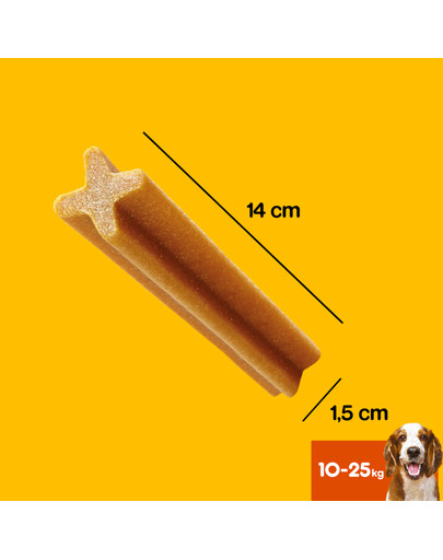 PEDIGREE DentaStix (średnie rasy) przysmak dentystyczny dla psów 54 szt. - 18x77g