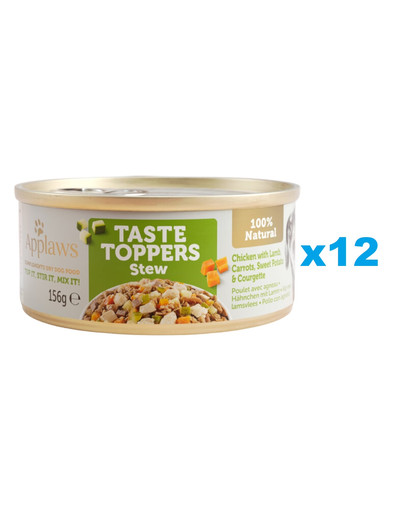 APPLAWS Taste Troppers Gulasz z kurczakiem, jagnięciną i marchewką 12x156 g