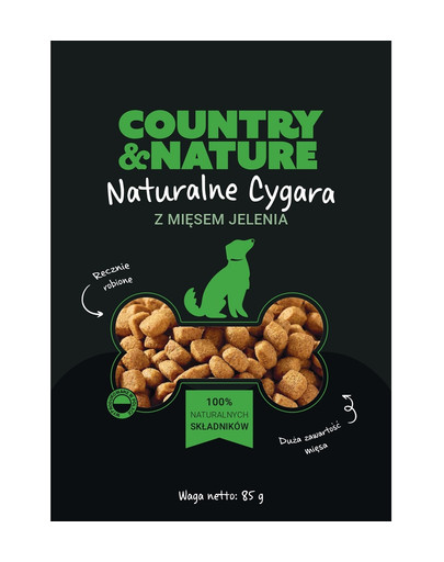 Cygara z mięsem jelenia dla psów 20 x 85 g