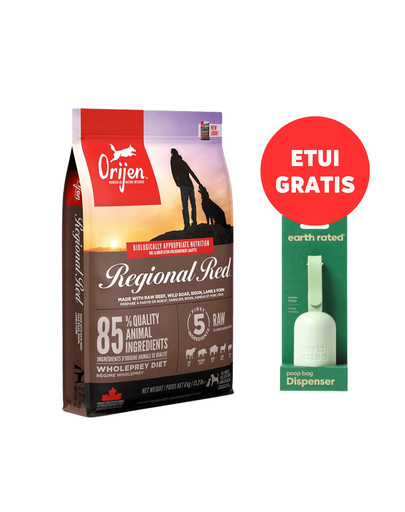 ORIJEN Regional Red 6 kg + EARTH RATED Etui - Woreczki Bezzapachowe 15 szt. GRATIS