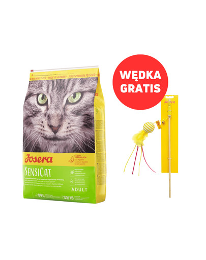 JOSERA SensiCat dla wrażliwych kotów 10 kg + wędka GRATIS
