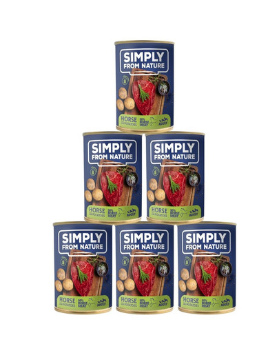 SIMPLY FROM NATURE Mokra karma dla psa Konina z ziemniakami 6 x 400 g