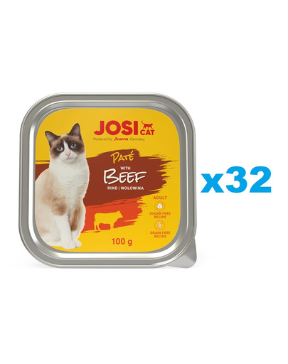JOSERA JosiCat Pasztet z wołowiną dla kota 32x100g