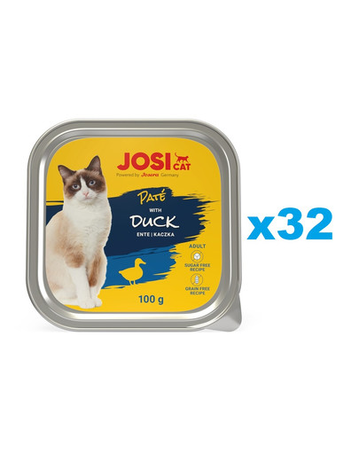 JOSERA JosiCat Pasztet z kaczką dla kota 32x100g