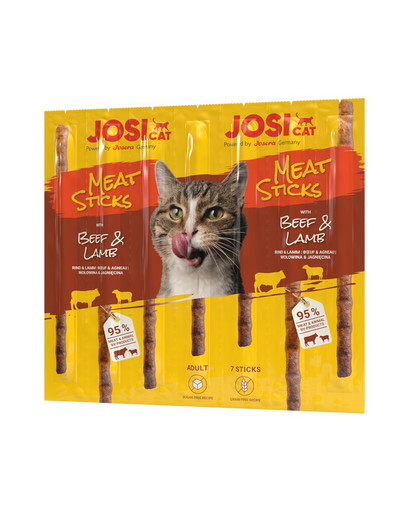 JosiCat Meat Sticks pałeczki z wołowiną i jagnięciną dla kota 35g