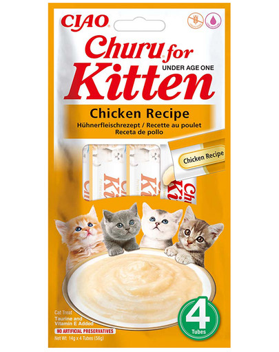 Churu Kitten Chicken 4x14 g przysmak z kurczakiem dla kociąt