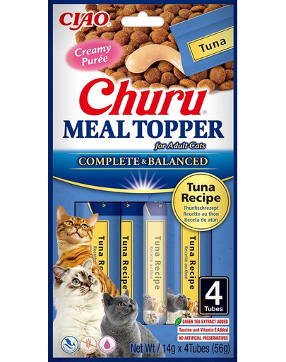 Meal Topper Tuna 4x14 g kremowy dodatek z tuńczykiem do karmy dla kotów