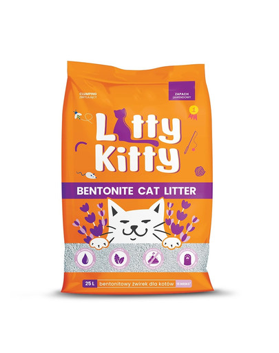 LITTY KITTY Bentonite Żwirek bentonitowy lawendowy