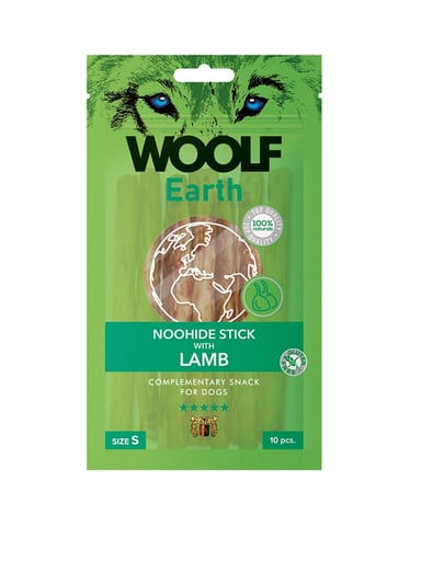 WOOLF Earth Noohide Stick with Lamb S 90g pałeczki z jagnięciną