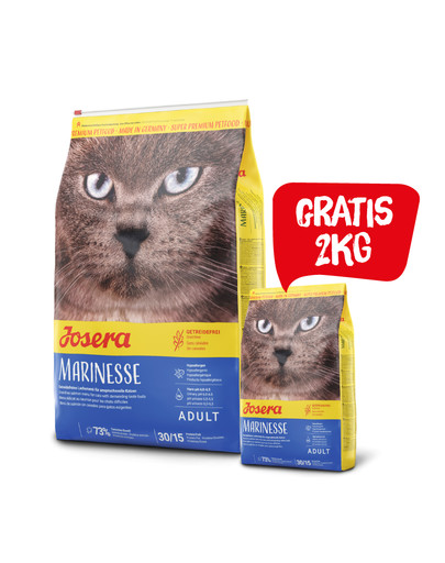 JOSERA Cat Marinesse karma hipoalergiczna 10 kg + 2 kg karmy GRATIS