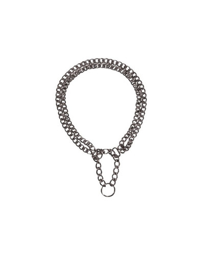 Kolia metalowa dwurzędowa 40 cm / 2.0 mm