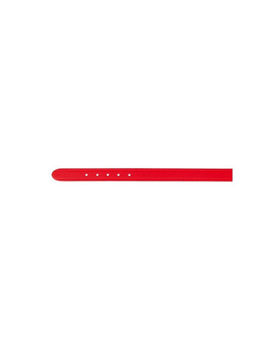 Obróżka skórzana 42 cm / 16 mm czerwona