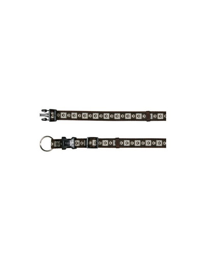 Obroża coffe s-m 30-45 cm / 15 mm brąz