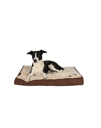 Poduszka dla psa gizmo 80 x 55 cm brązowo-beżowa