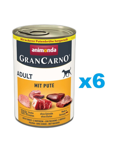ANIMONDA GranCarno Adult indyk 6x400g