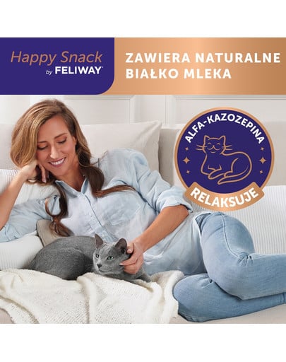 FELIWAY Happy Snack 6x15 g kremowa przekąska dla kotów