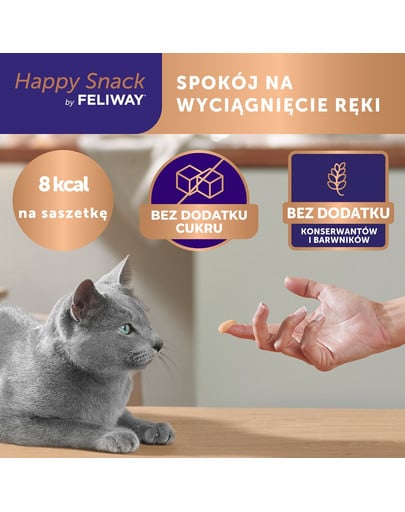 FELIWAY Happy Snack 6x15 g kremowa przekąska dla kotów