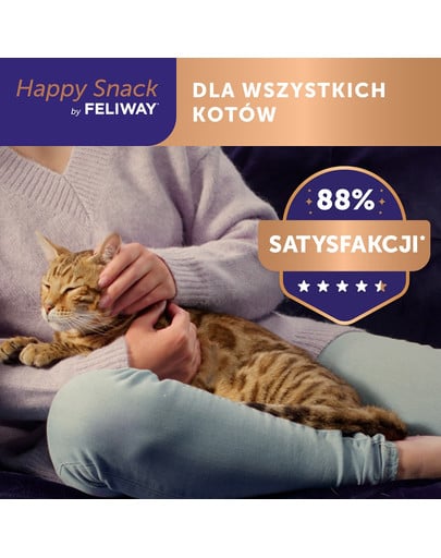 FELIWAY Happy Snack 6x15 g kremowa przekąska dla kotów