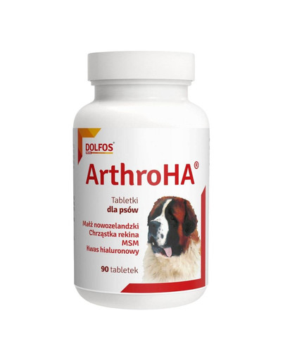 DOLFOS ArthroHA 90 tab. z kwasem hialuronowym na stawy dla psa