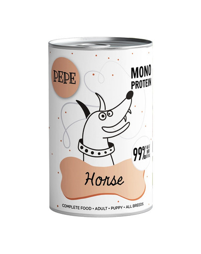 PEPE Horse 99% (koń) 400g monoproteinowa karma