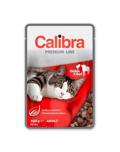 Cat Premium Line Adult Chicken&Beef 100 g z wołowiną i kurczakiem dla kotów