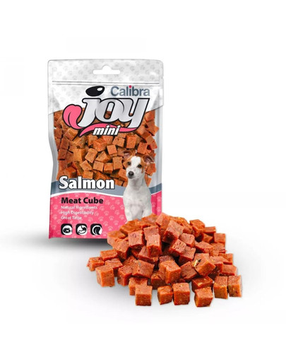 Dog Joy Mini Salmon Cube 70 g małe kostki z łososia