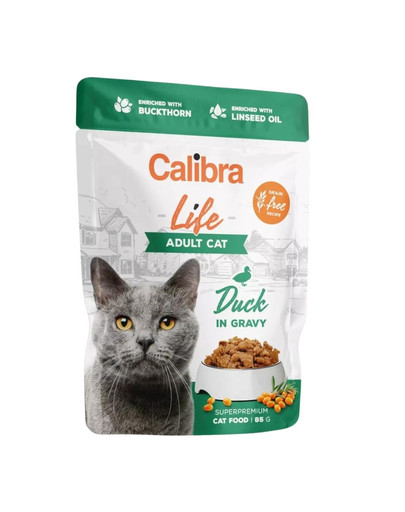 Cat Life Pouch Adult Duck in gravy 85 g kaczka w sosie dla kotów