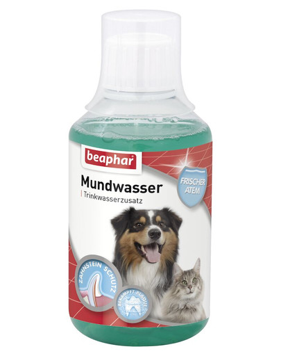BEAPHAR Mundwasser 250 ml płyn do pielęgnacji jamy ustnej i zębów dla psów i kotów