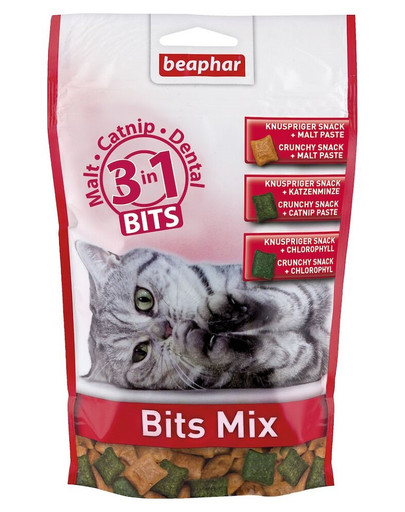Bits mix 150 g przysmaki dla kotów 3 in 1