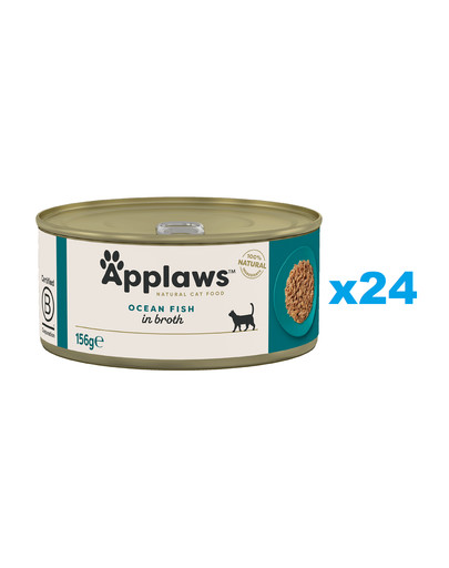 APPLAWS Cat Adult in Broth puszka w bulionie 24x156 g dla dorosłych kotów