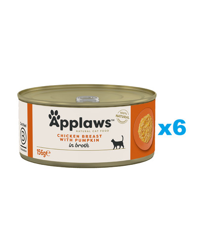 APPLAWS Cat Adult in Broth puszka w bulionie 6x156 g dla dorosłych kotów
