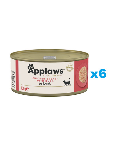 APPLAWS Cat Adult in Broth puszka w bulionie 6x156 g dla dorosłych kotów