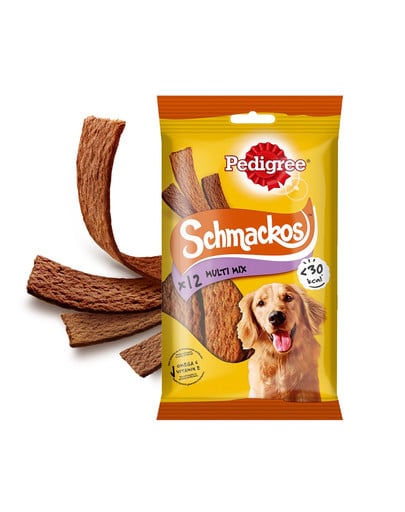 PEDIGREE Schmackos 12 szt. przysmak dla psów z wołowiną 86 g