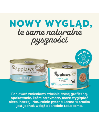 APPLAWS Cat Adult in Broth puszka w bulionie 72x70 g dla dorosłych kotów