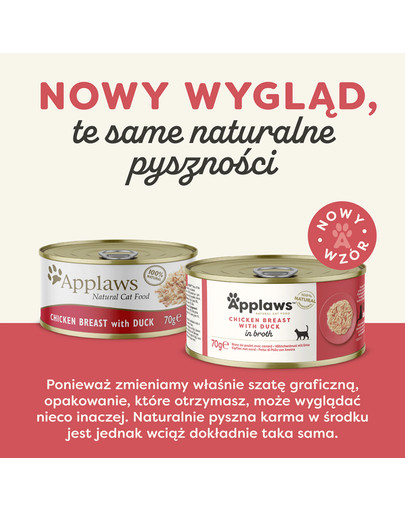 APPLAWS Cat Adult in Broth puszka w bulionie 72x70 g dla dorosłych kotów