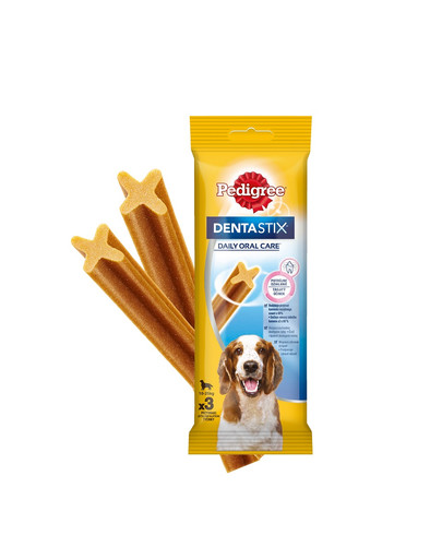 PEDIGREE DentaStix (średnie rasy) przysmak dentystyczny dla psów 3 szt. - 77g