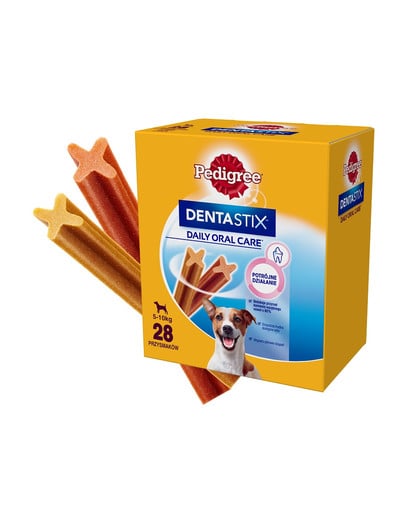 PEDIGREE DentaStix (małe rasy) przysmak dentystyczny dla psów 28 szt. - 4x110g