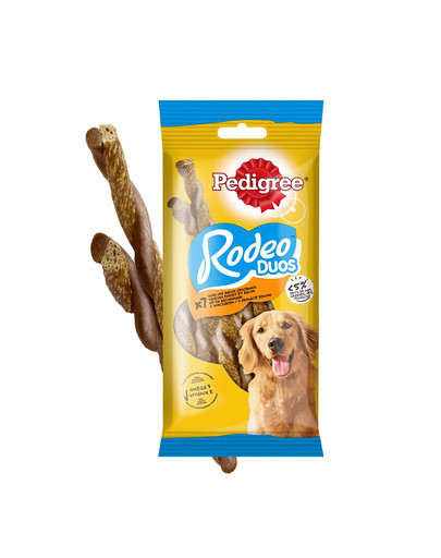 PEDIGREE Rodeo Duos 123g  przysmak dla dorosłych psów z kurczakiem i o smaku bekonu