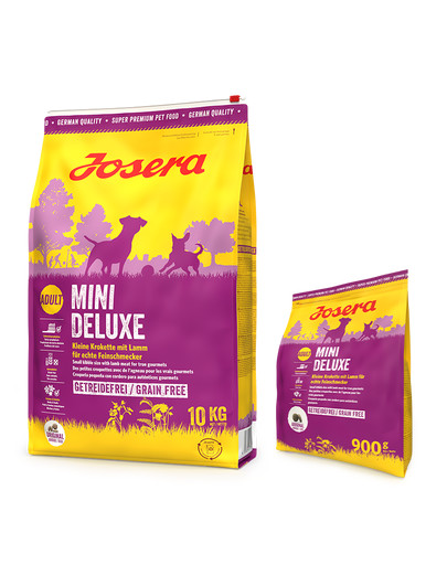 JOSERA Mini Deluxe 10 kg dla psów dorosłych ras miniaturowych + 900g GRATIS