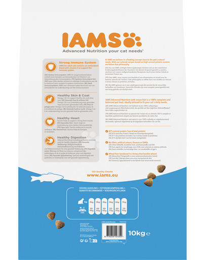 IAMS for Vitality dla dorosłych kotów z rybami oceanicznymi 10 kg
