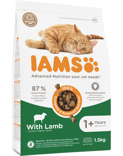 for Vitality Lamb karma dla kotów dorosłych z jagnięciną 1,5 kg