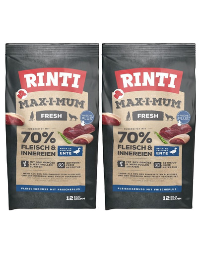 RINTI MAX-I-MUM Duck z kaczką 2 x 12 kg