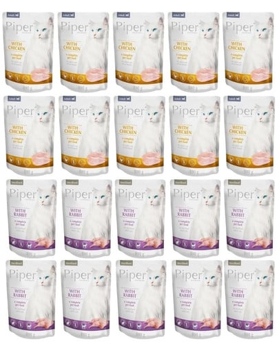 PIPER Animals Cat Mix smaków saszetka 20x100 g dla kotów