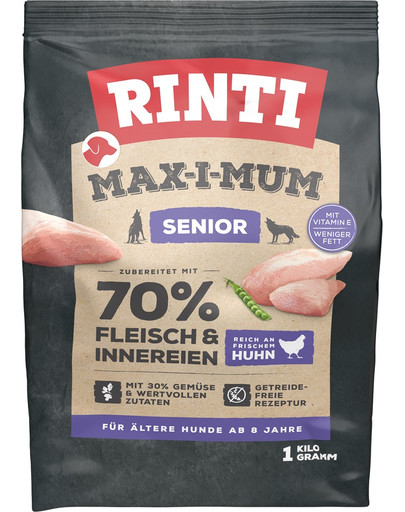 MAX-I-MUM Senior Chicken z kurczakiem dla starszych psów 1 kg
